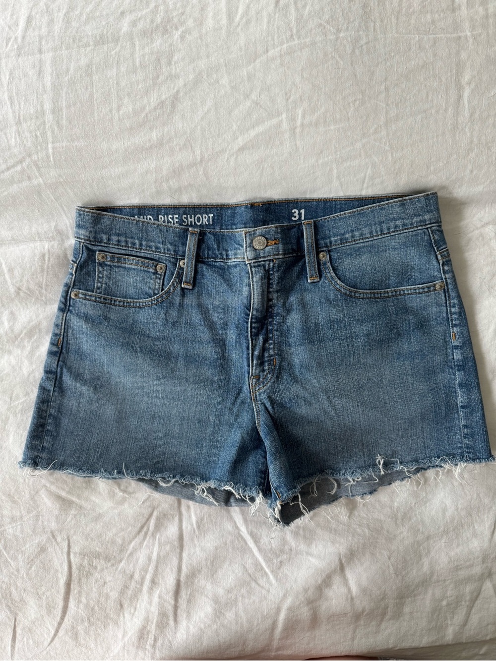 J.Crew Mid Rise Cut-Off Jean Shorts